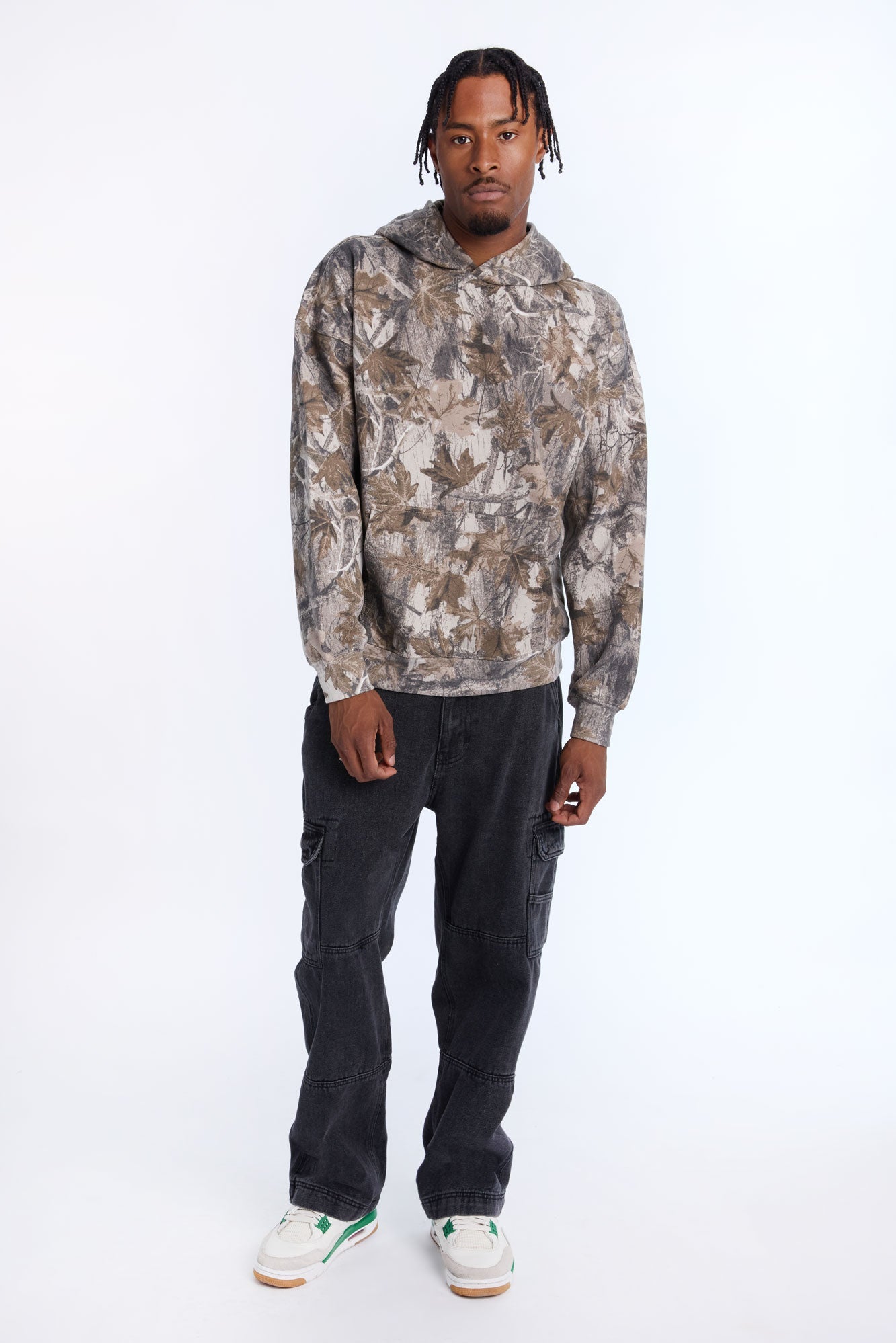 AERO Tree Camouflage Boxy Hoodie