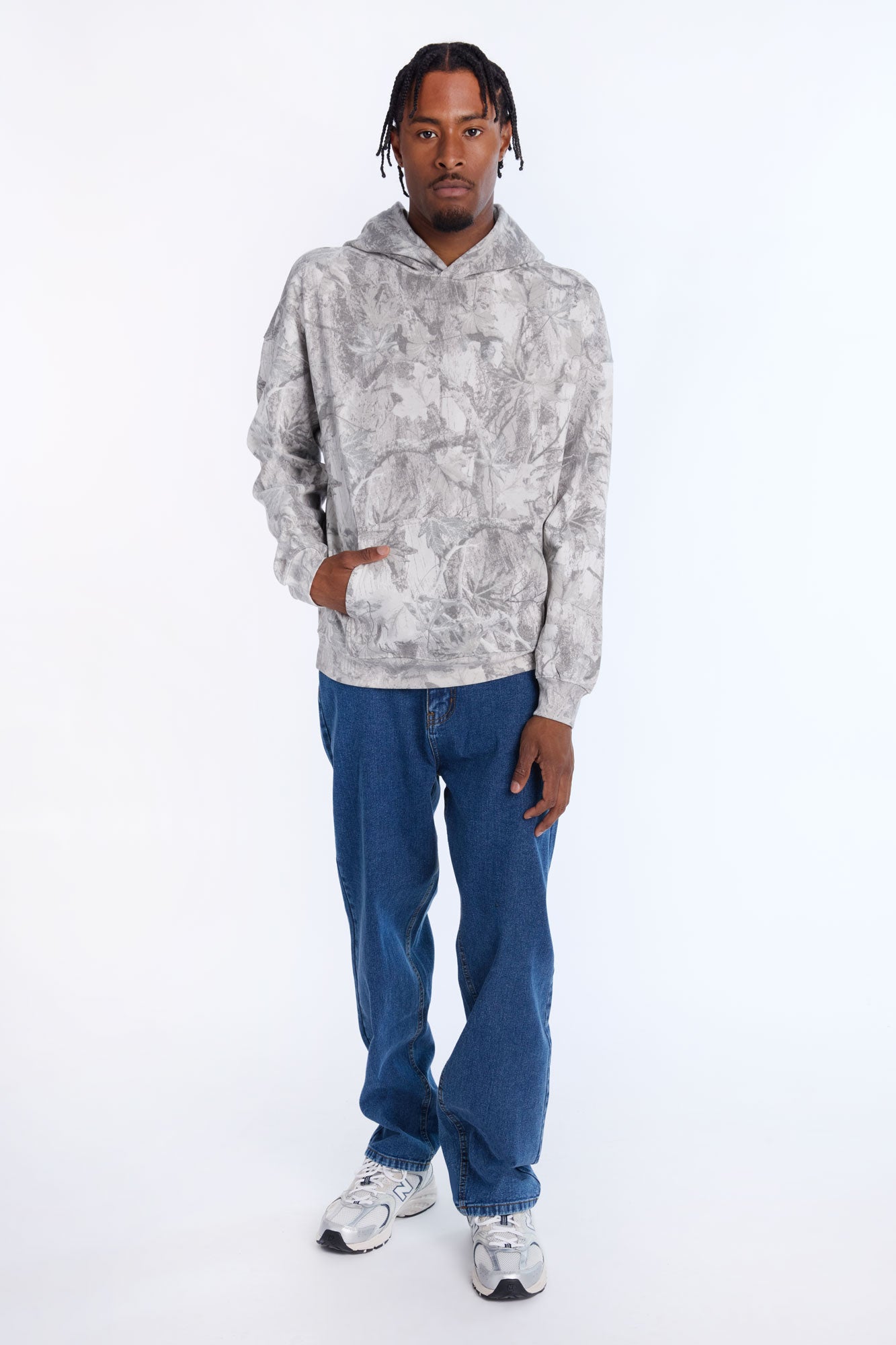 AERO Tree Camouflage Boxy Hoodie