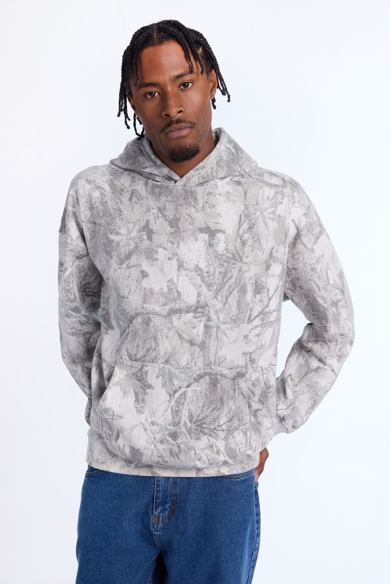 AERO Tree Camouflage Boxy Hoodie
