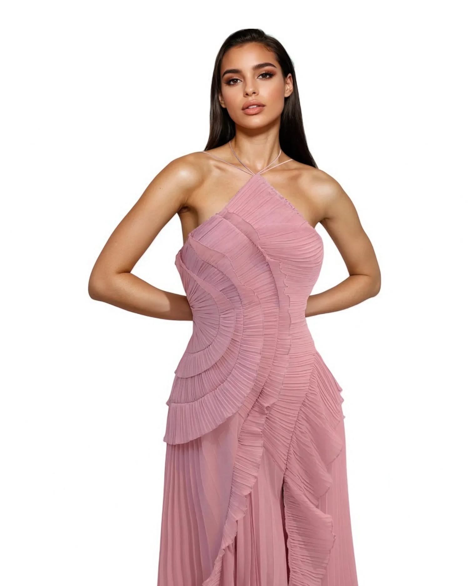 Solid Square Neck Dress