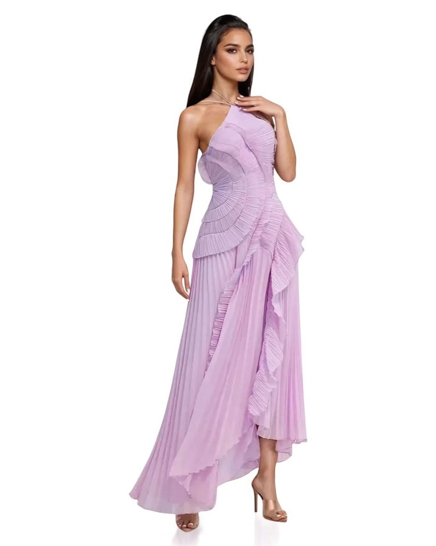 Solid Square Neck Dress