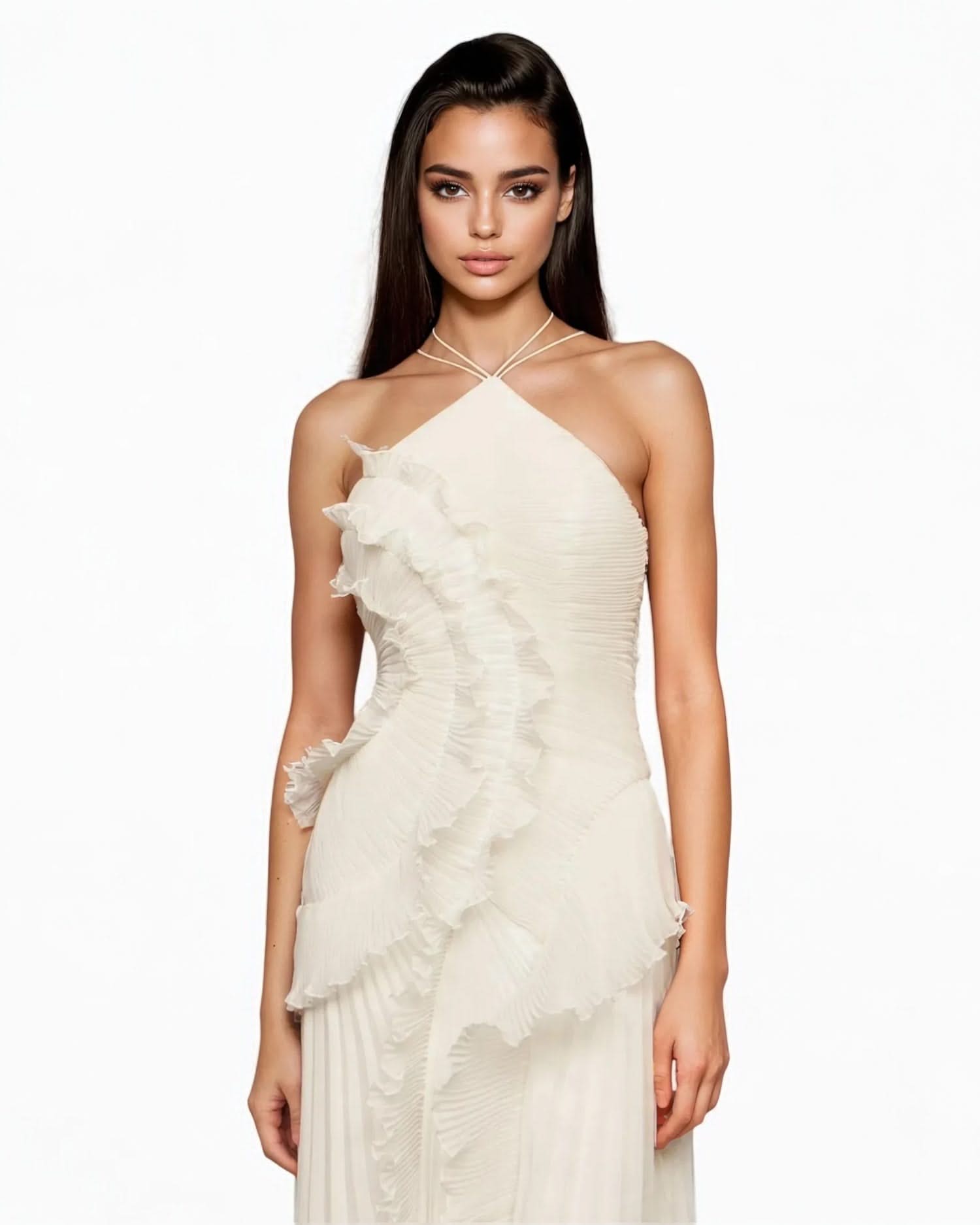 Solid Square Neck Dress