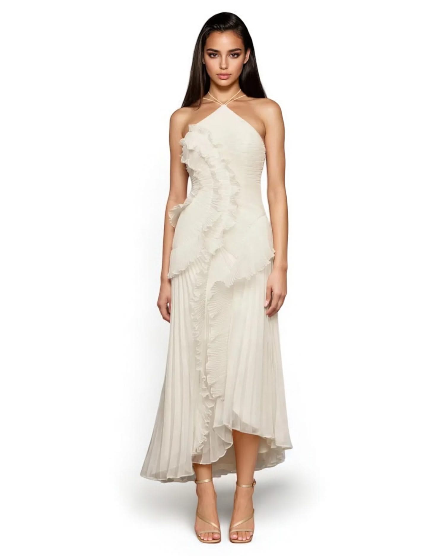 Solid Square Neck Dress