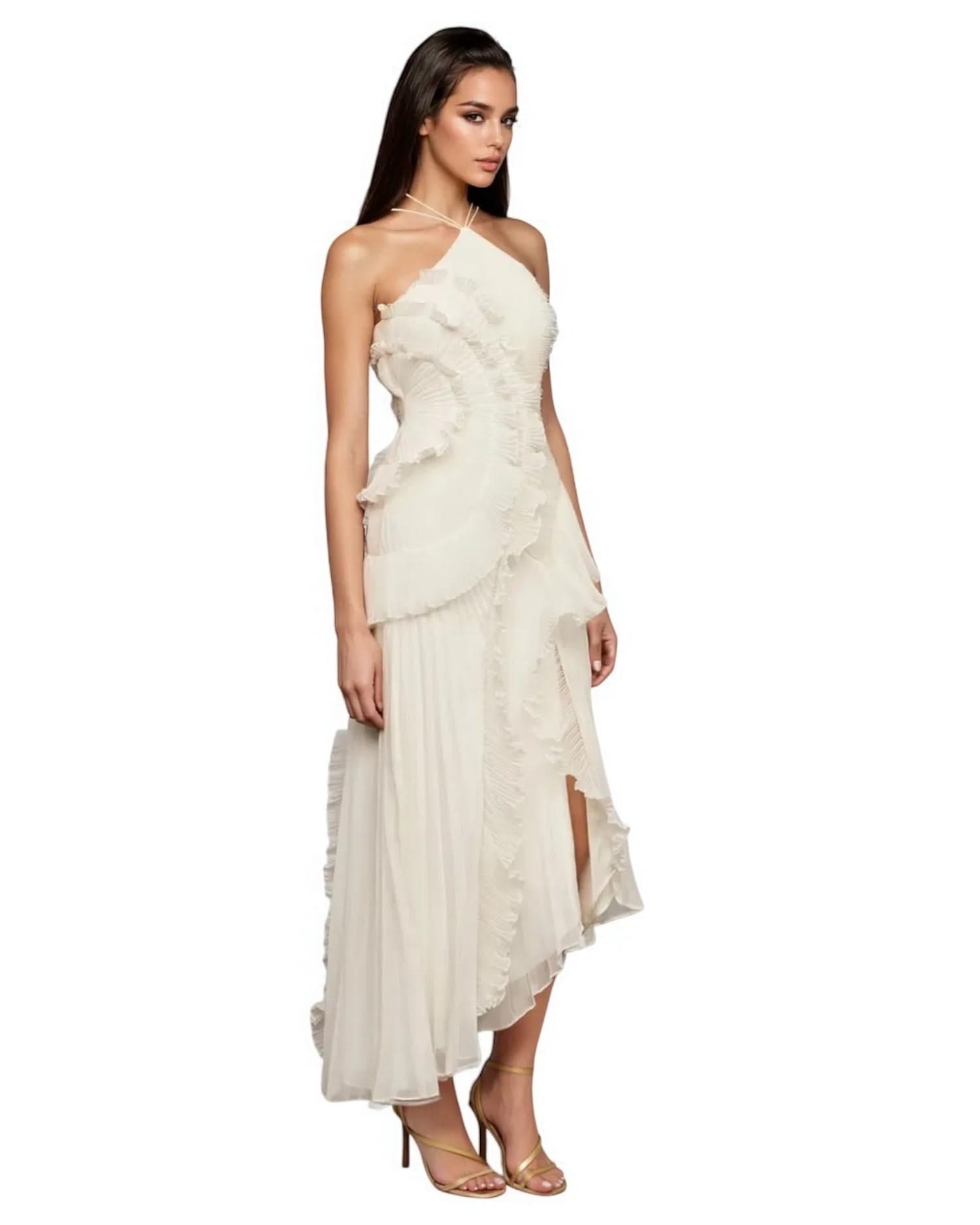 Solid Square Neck Dress