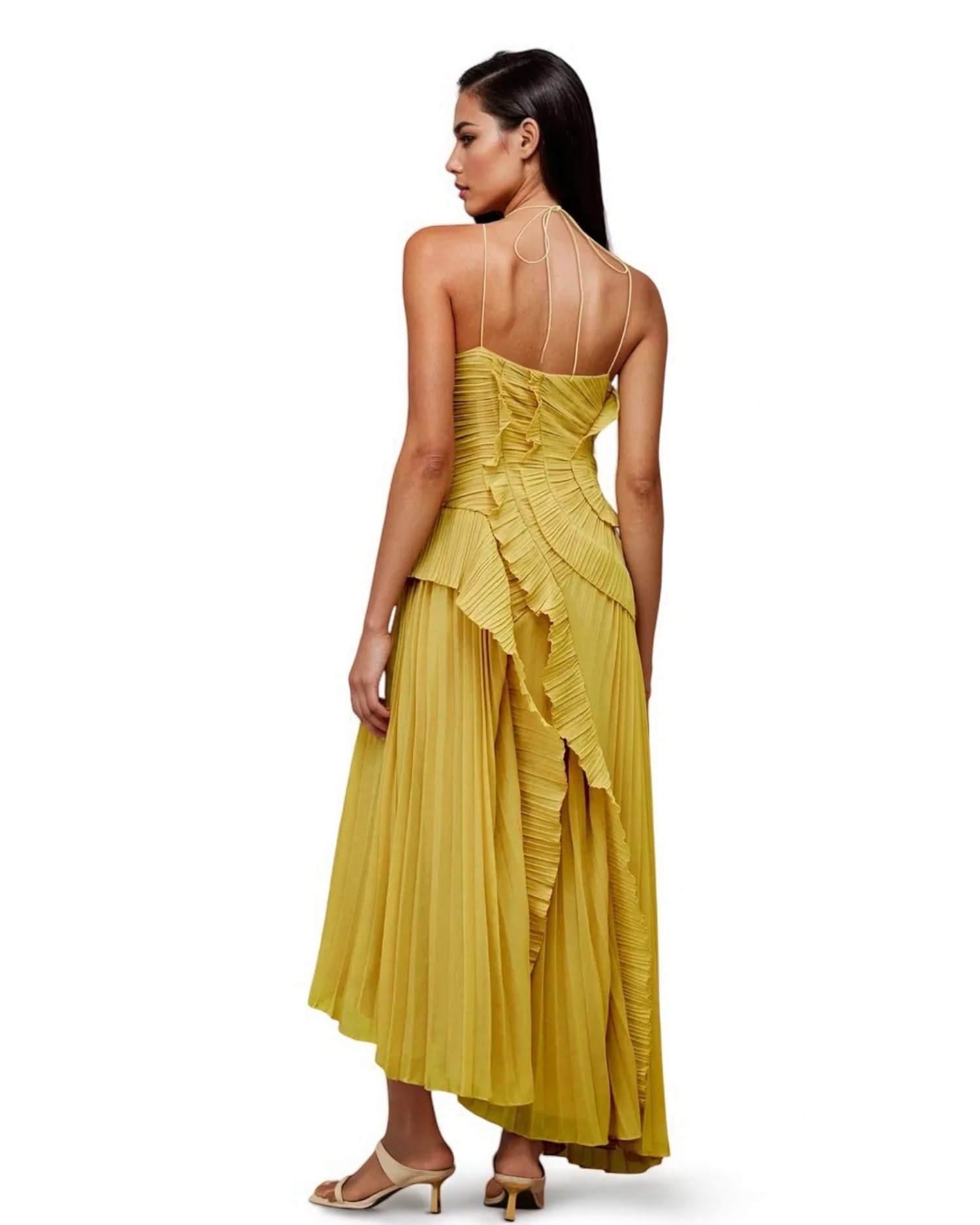 Solid Square Neck Dress