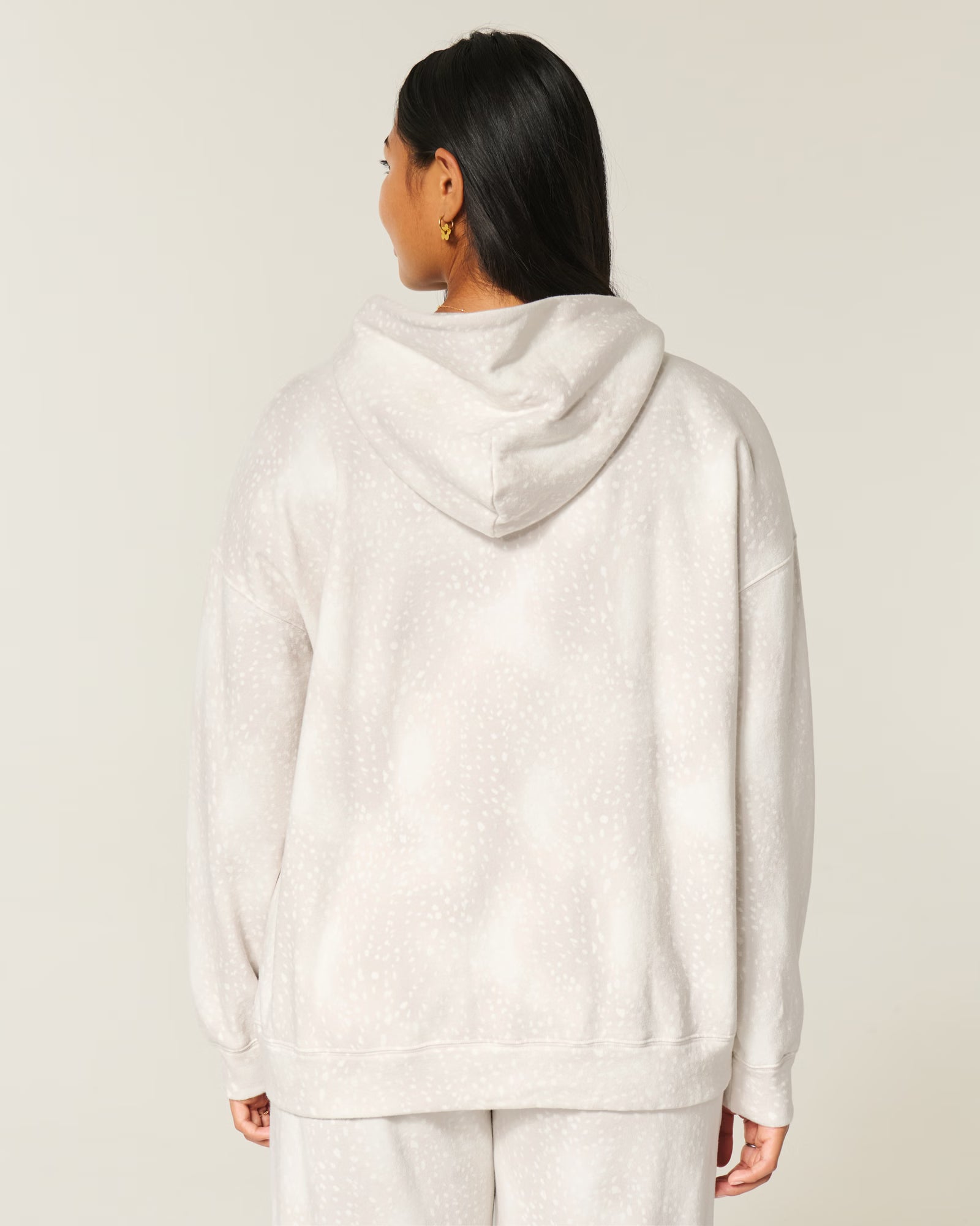 Oversized Deer Print Hoodie