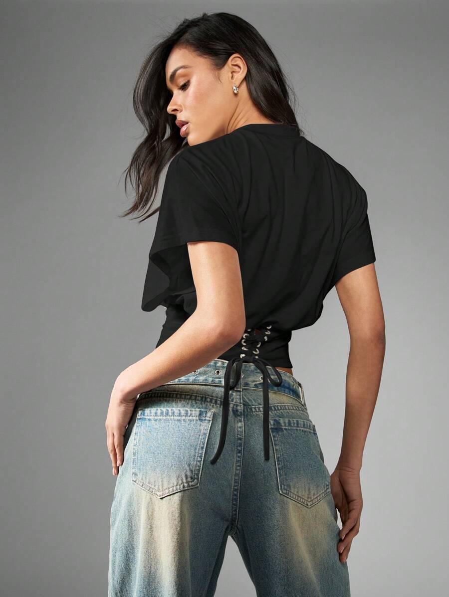 Cap Sleeve Crop Top