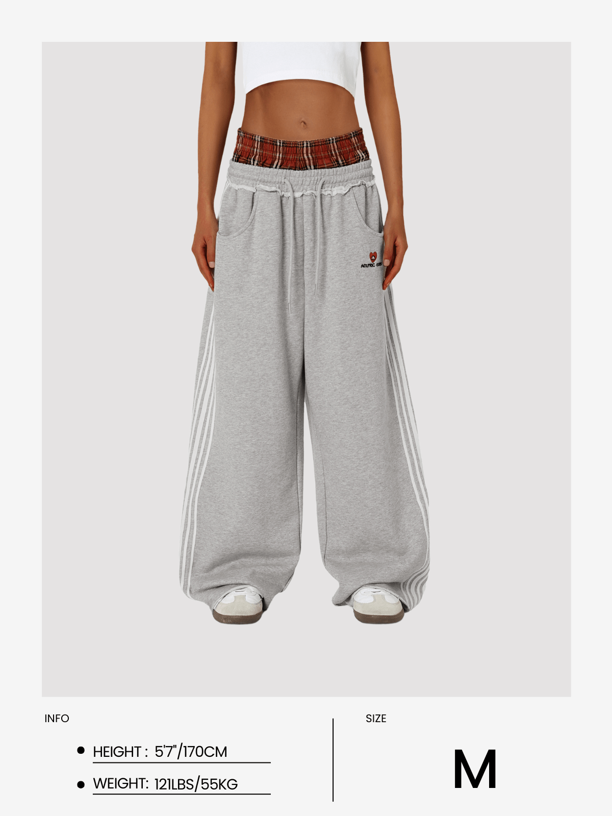 Calani Double Waist Baggy Sweatpants