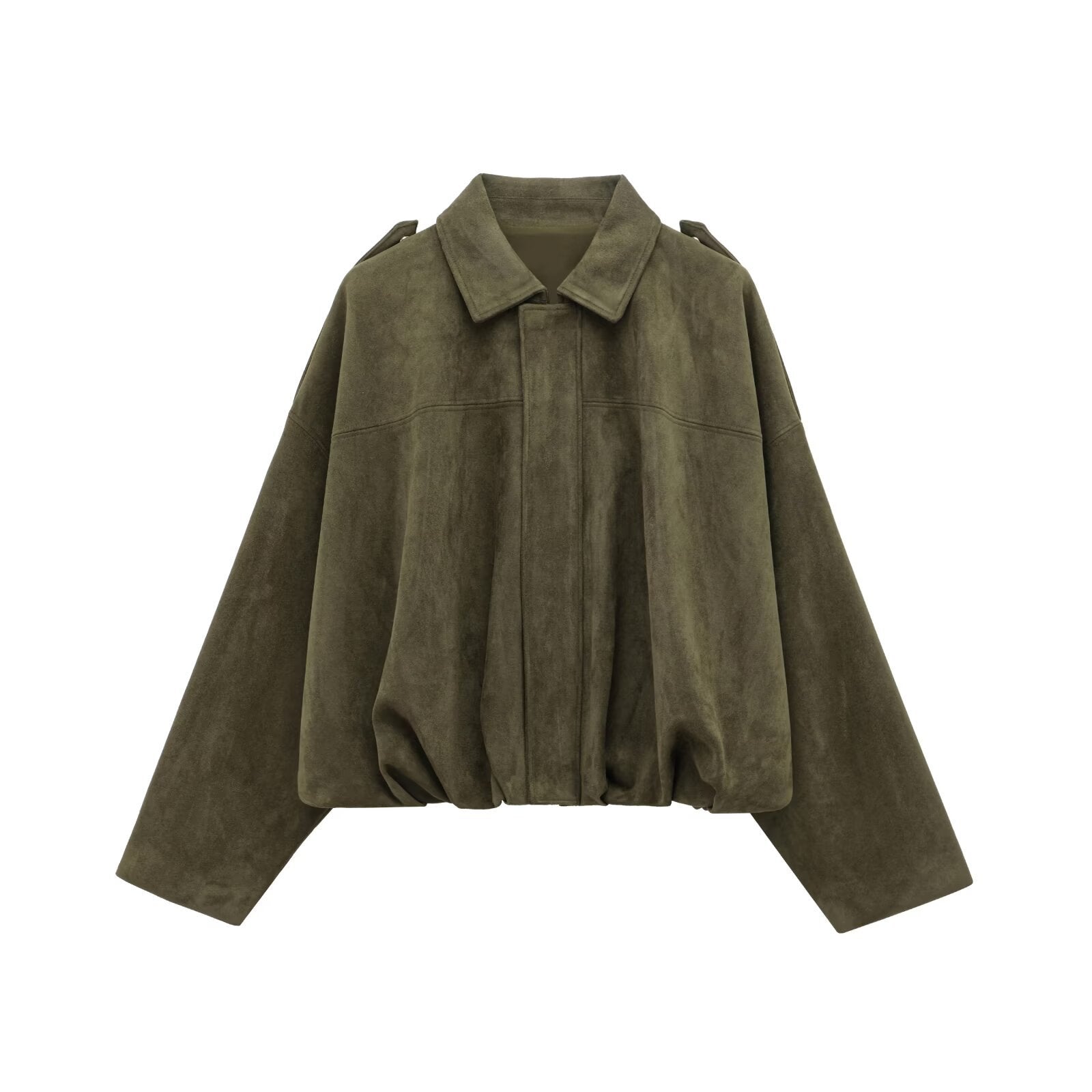 Calani Faux Suede Bomber Jacket
