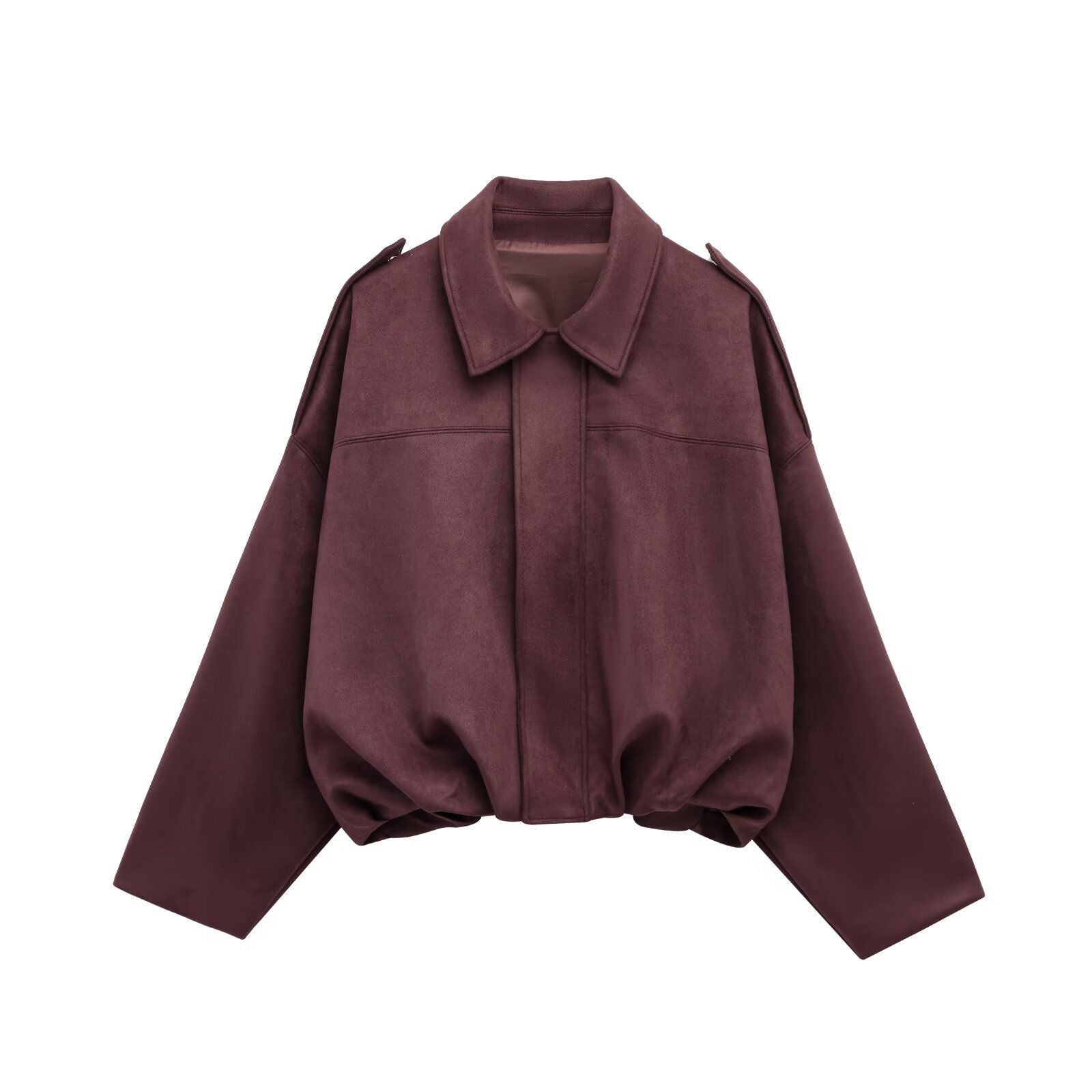 Calani Faux Suede Bomber Jacket