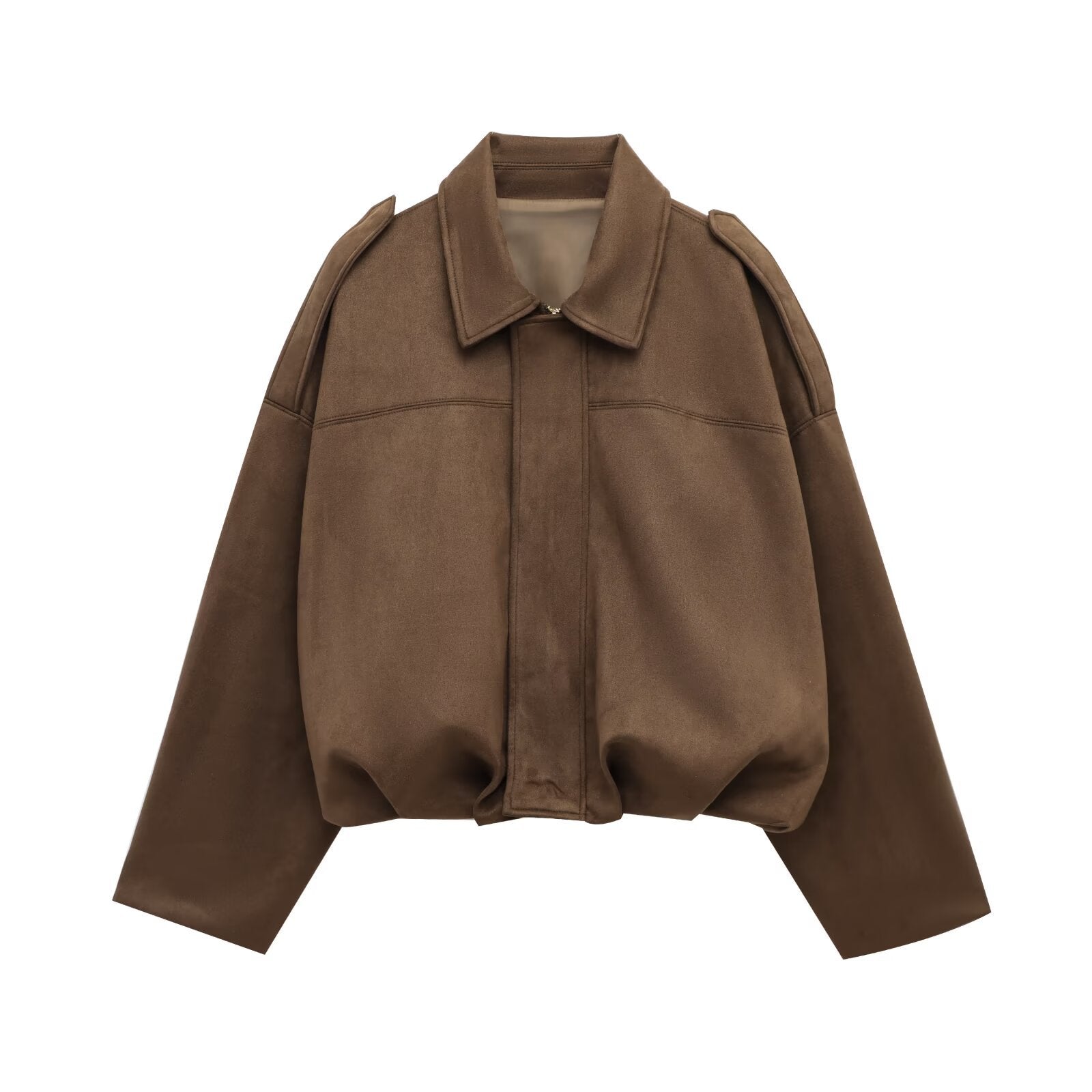 Calani Faux Suede Bomber Jacket